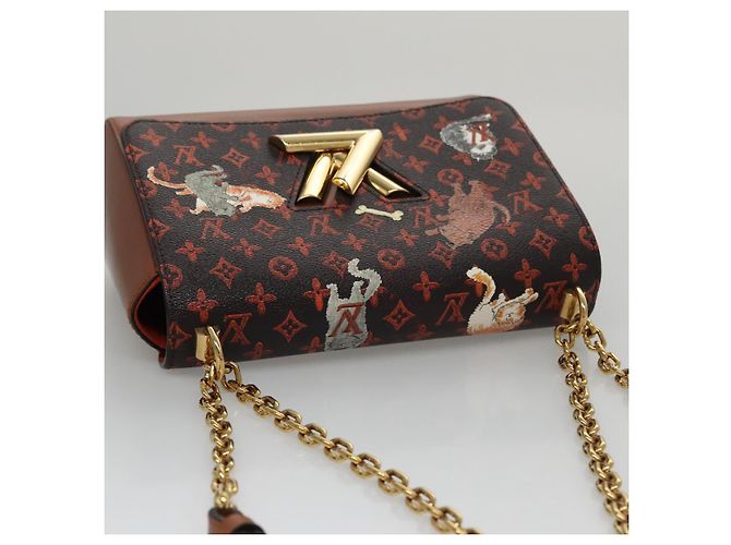 LOUIS VUITTON Catgram Sack Twist MM Borsa a spalla Marrone M44408 LV Auth 104424SA - vista 6