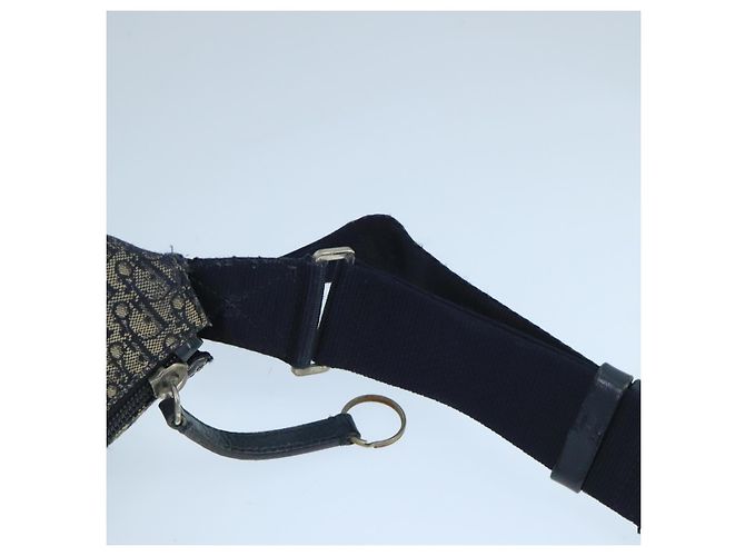 Borsa a spalla in tela Trotter Christian Dior blu Auth mr790 Blu navy - Ansicht 8