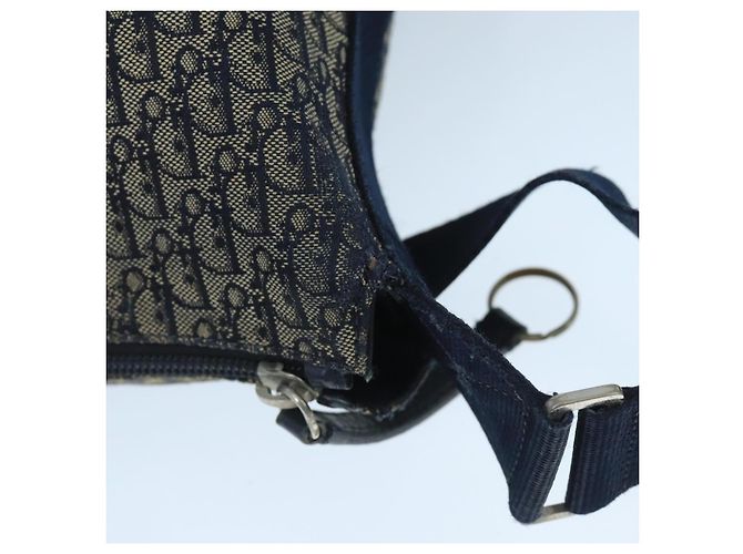 Borsa a spalla in tela Trotter Christian Dior blu Auth mr790 Blu navy - Ansicht 9