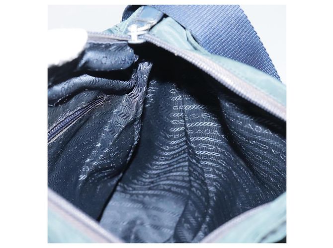 Bolsa de Ombro PRADA em Nylon Azul Marinho Auth ac3437 - vista 20