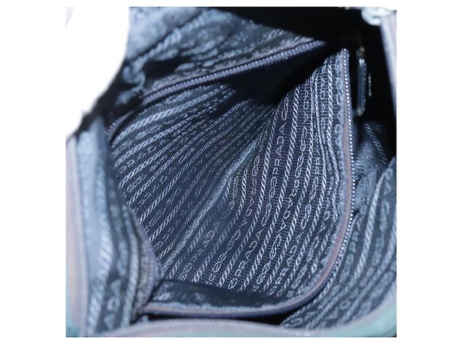 Bolsa de Ombro PRADA em Nylon Azul Marinho Auth ac3437 - vista 22