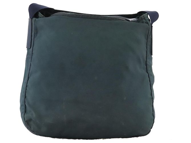 Bolsa de Ombro PRADA em Nylon Azul Marinho Auth ac3437 - vista 3