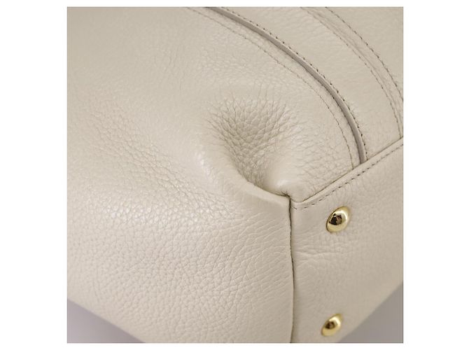 Borsa Tote MCM in pelle bianca Auth 104772 Bianco - vista 12