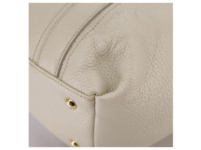 Borsa Tote MCM in pelle bianca Auth 104772 Bianco - vista 13
