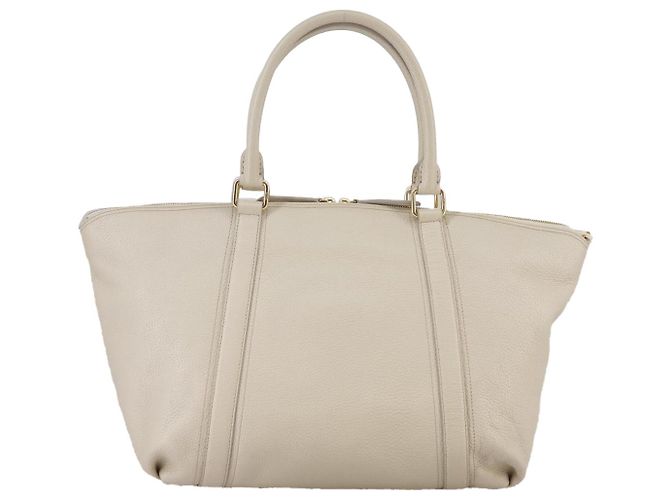 Borsa Tote MCM in pelle bianca Auth 104772 Bianco - vista 3