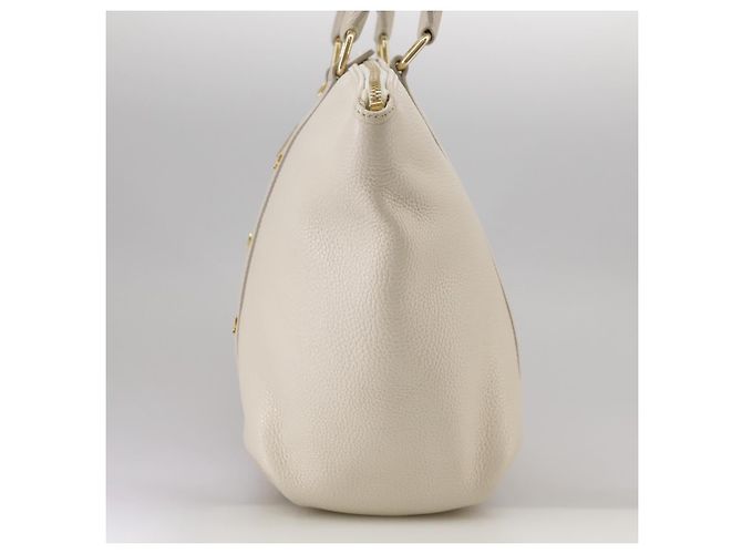 Borsa Tote MCM in pelle bianca Auth 104772 Bianco - vista 4