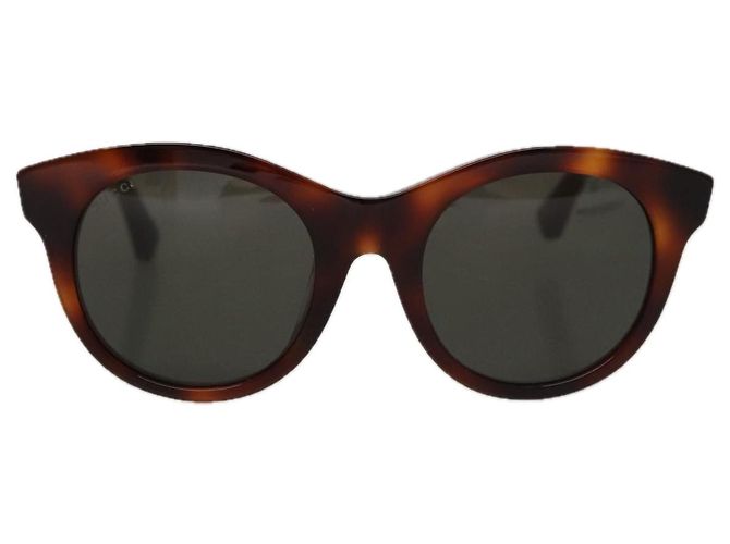 Gafas de sol GUCCI de plástico marrón Auth am7450 Castaño - vista 2