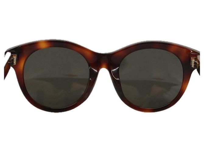 Gafas de sol GUCCI de plástico marrón Auth am7450 Castaño - vista 3