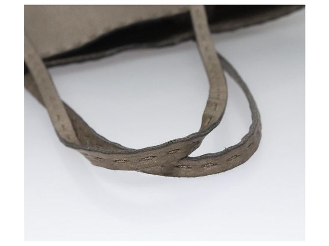 FENDI Celeria Handtasche aus Leder Silber Authentisch ep7070 - Ansicht 7