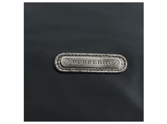 Borsa a Spalla BURBERRY in Nylon e Pelle Nera Argento Autentica ti2577 Nero - vista 14