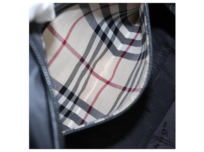 Borsa a Spalla BURBERRY in Nylon e Pelle Nera Argento Autentica ti2577 Nero - vista 20