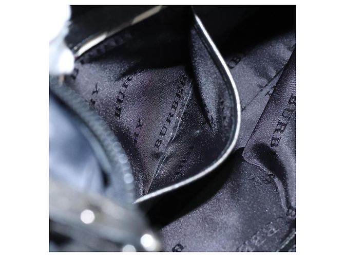 Borsa a Spalla BURBERRY in Nylon e Pelle Nera Argento Autentica ti2577 Nero - vista 21