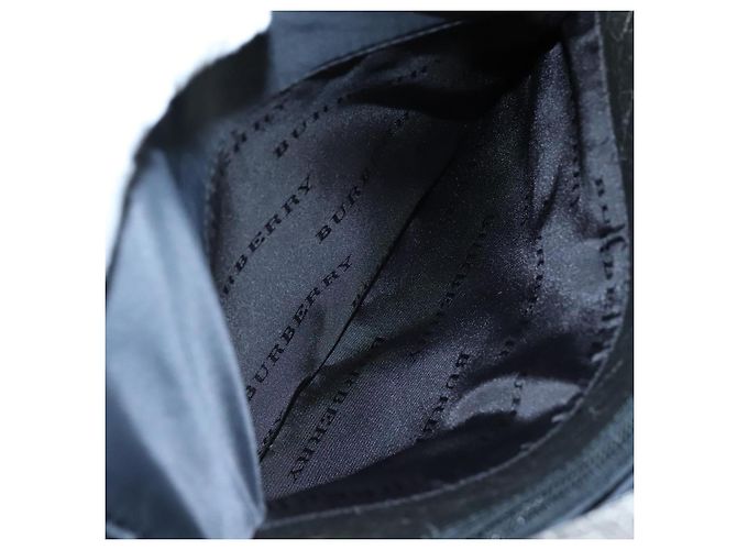 Borsa a Spalla BURBERRY in Nylon e Pelle Nera Argento Autentica ti2577 Nero - vista 23