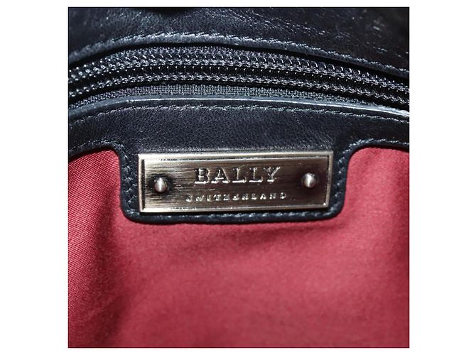 BALLY Borsa a Spalla in Pelle Nera Auth ti2506 Nero - vista 15