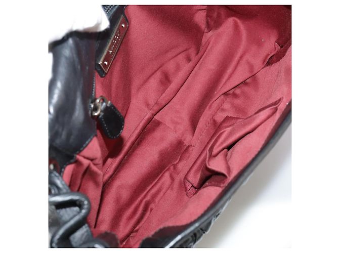 BALLY Borsa a Spalla in Pelle Nera Auth ti2506 Nero - vista 16