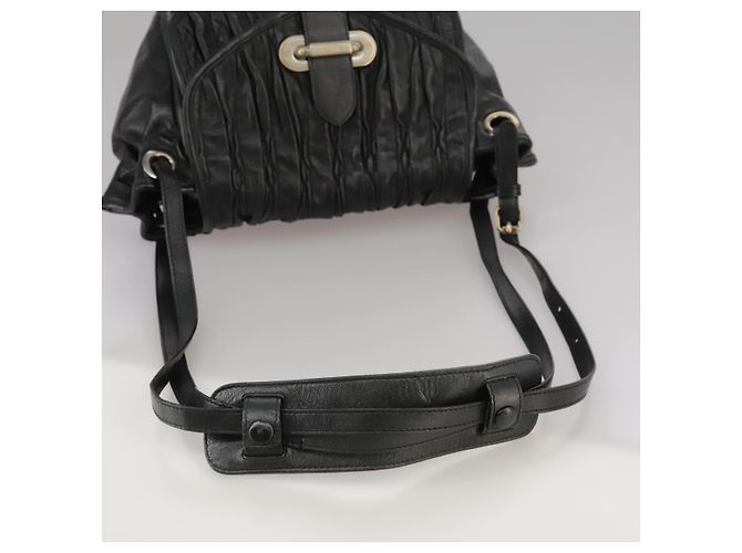 BALLY Borsa a Spalla in Pelle Nera Auth ti2506 Nero - vista 7