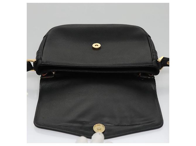 Autre Marque Borsa a Spalla Burberrys in Pelle Nera e Oro Auth ep6988 Nero D'oro - vista 15