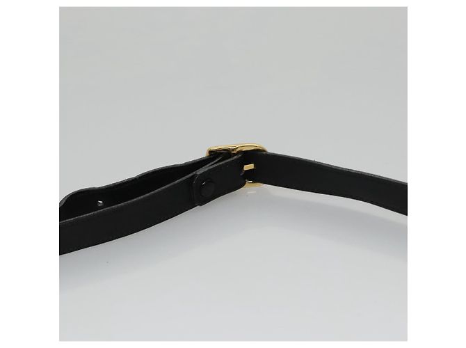 Autre Marque Borsa a Spalla Burberrys in Pelle Nera e Oro Auth ep6988 Nero D'oro - vista 8