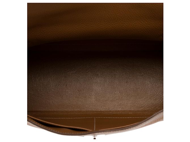 Hermès HERMES Kelly 32 Bag in Golden Leather - 102342 - view 9