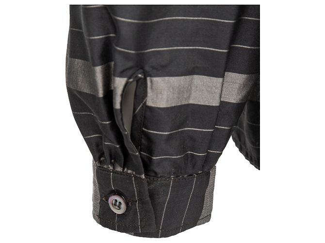Top de seda con volantes Valentino Miss V Negro - vista 10