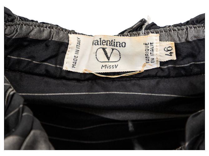 Top de seda con volantes Valentino Miss V Negro - vista 12