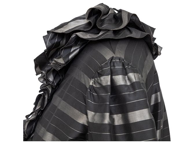 Top de seda con volantes Valentino Miss V Negro - vista 5