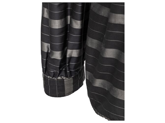 Top de seda con volantes Valentino Miss V Negro - vista 9