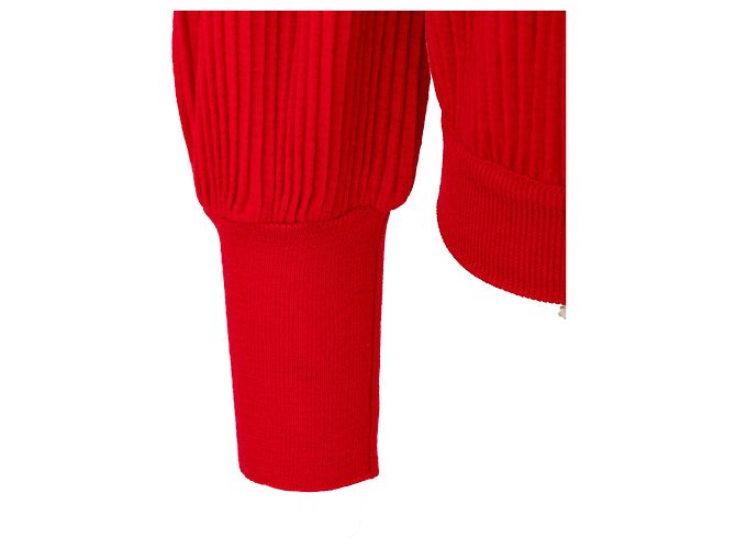 Top de punto plisado Valentino Studio Roja - vista 9