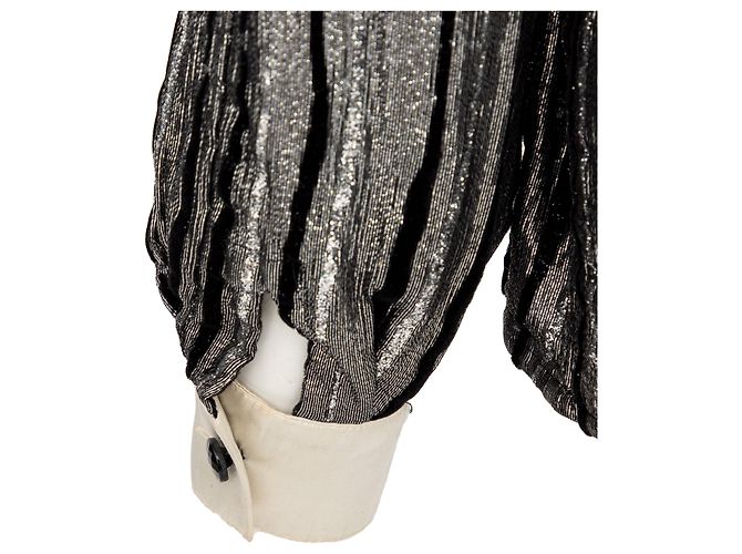 Camicia Glitter Notturna Valentino Argento - vista 9