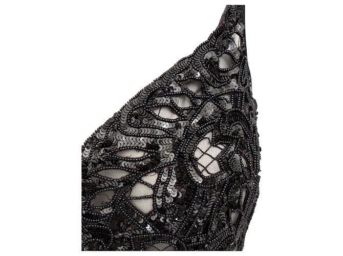 Valentino Night Perlenkleid Schwarz - Ansicht 10