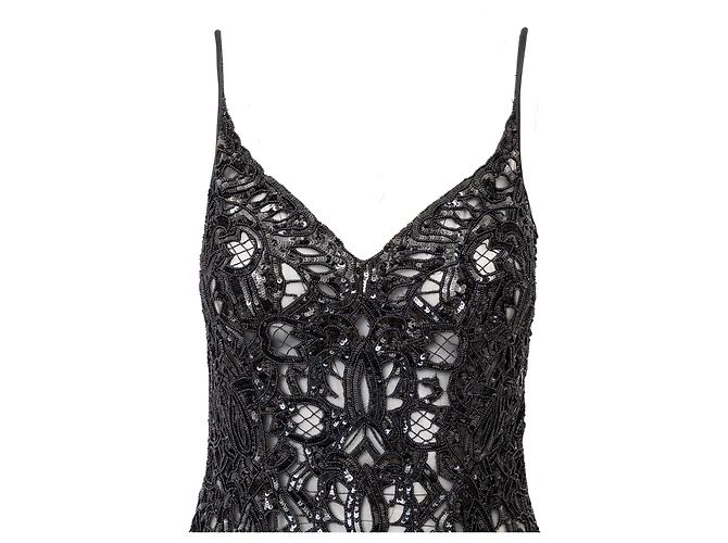 Valentino Night Perlenkleid Schwarz - Ansicht 3