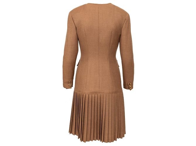 Vestido de lana plisado Valentino Boutique - vista 2