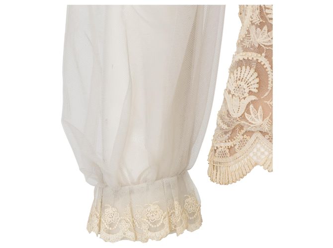 Autre Marque Top de encaje Collection Privée Beige - vista 15
