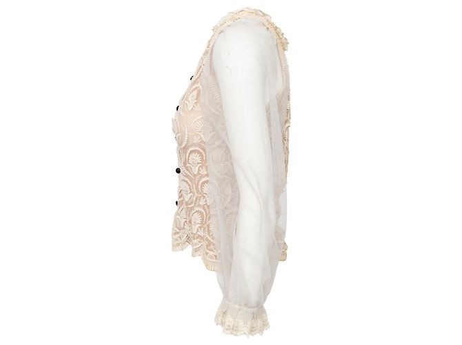 Autre Marque Top de encaje Collection Privée Beige - vista 3