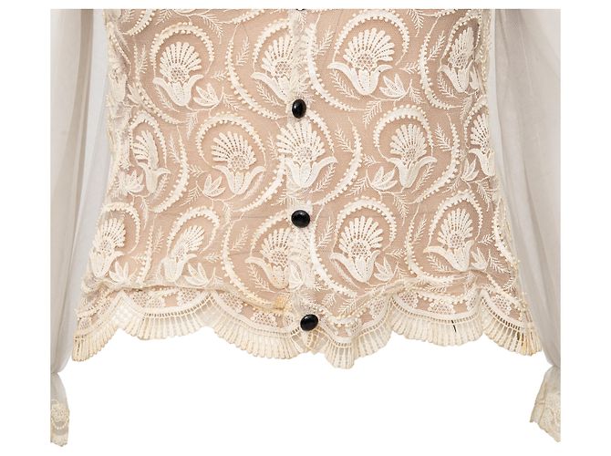 Autre Marque Top de encaje Collection Privée Beige - vista 6
