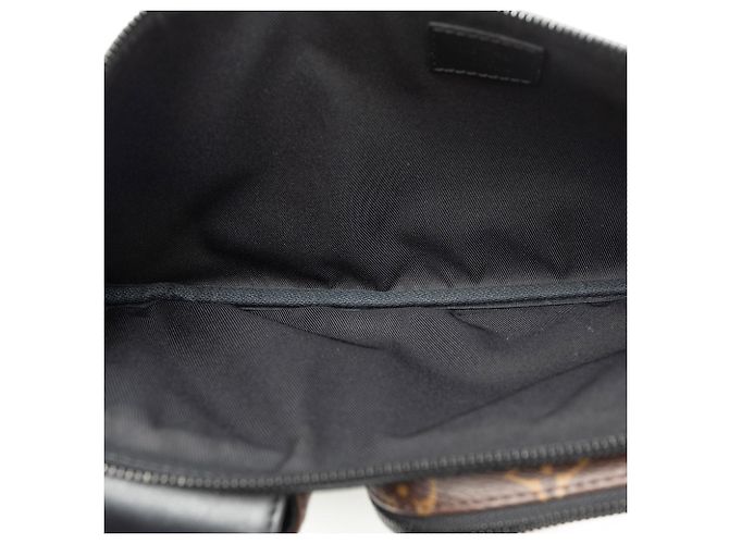 Bumbag Sac banane ceinture Louis Vuitton Monogram Macassar marron Christopher - vue 6