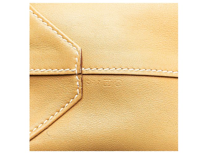 Double sens Hermès Borse HERMES T. Pelle Cammello - vista 13