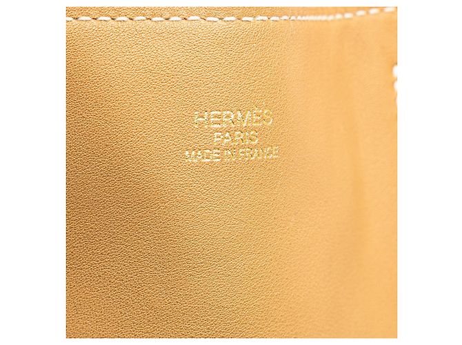 Double sens Hermès Borse HERMES T. Pelle Cammello - vista 5