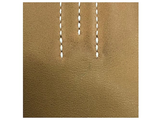 Double sens Hermès Borse HERMES T. Pelle Cammello - vista 6