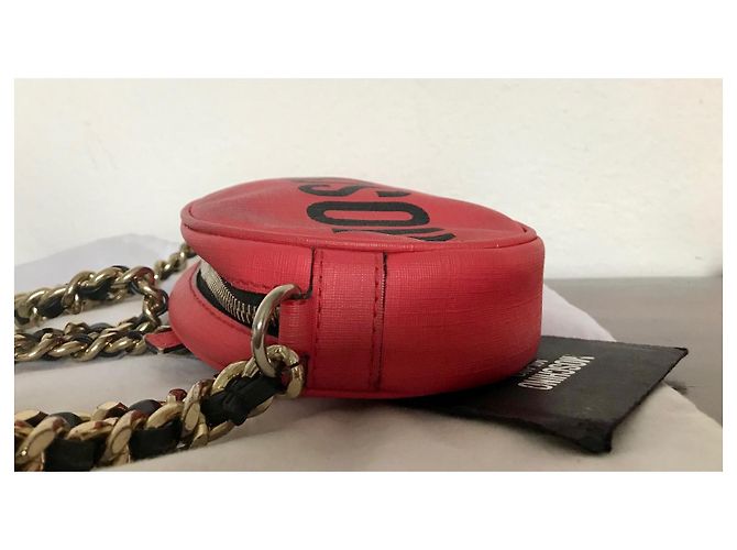Clutch Moschino em couro vermelho - vista 10