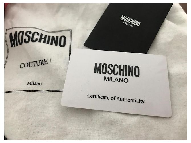 Clutch Moschino em couro vermelho - vista 15