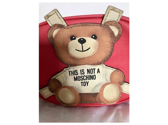 Clutch Moschino em couro vermelho - vista 4