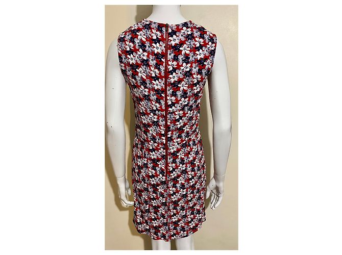 Joseph Thea Blumen-Crêpe-Kleid mit sichtbarem Reißverschluss Mehrfarben - Ansicht 2
