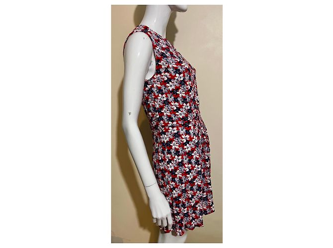 Joseph Thea Blumen-Crêpe-Kleid mit sichtbarem Reißverschluss Mehrfarben - Ansicht 5