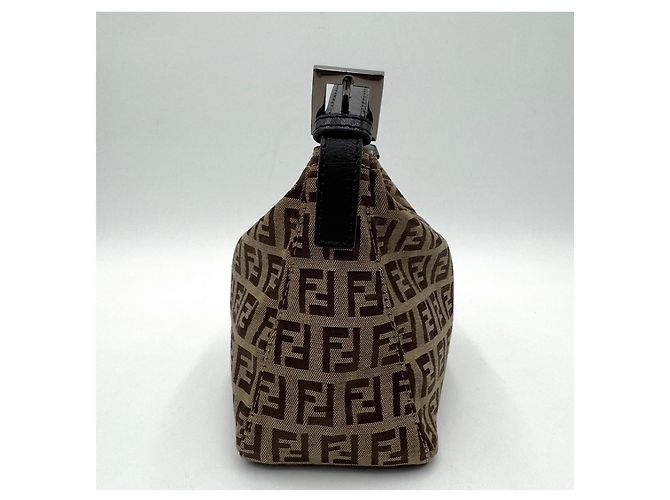 Borsa Baguette Fendi Zucca Zucchino Marrone - vista 2