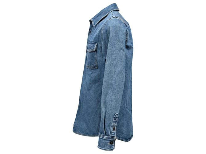 Apc Camicia in denim A.P.C. in cotone blu Blu chiaro - vista 2