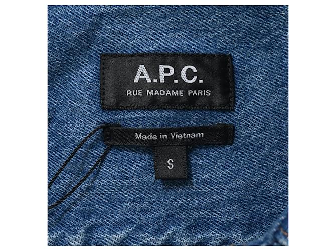 Apc Camicia in denim A.P.C. in cotone blu Blu chiaro - vista 4