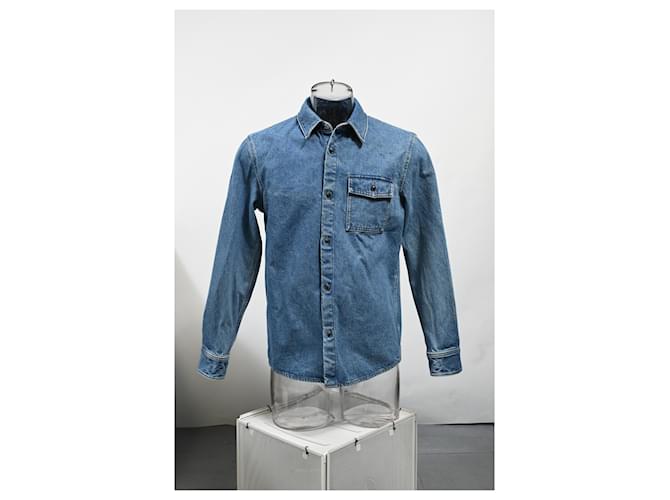 Apc Camicia in denim A.P.C. in cotone blu Blu chiaro - vista 6