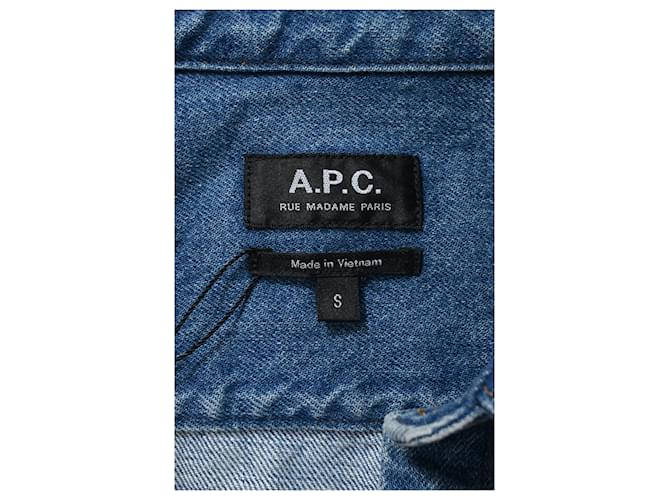 Apc Camicia in denim A.P.C. in cotone blu Blu chiaro - vista 9