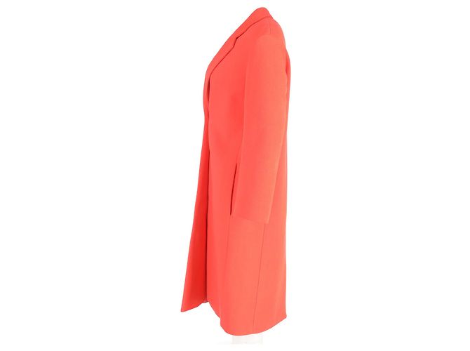 Abrigo de un solo botón Hugo Boss en lana naranja - vista 5